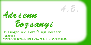 adrienn bozsanyi business card